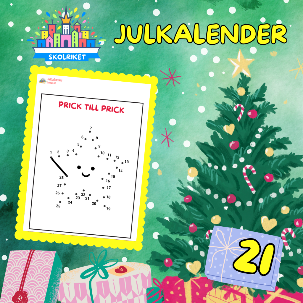 SkolRikets Digitala Julkalender 2024: Pedagogiska Aktivitetsblad för Skolan | Lucka 21