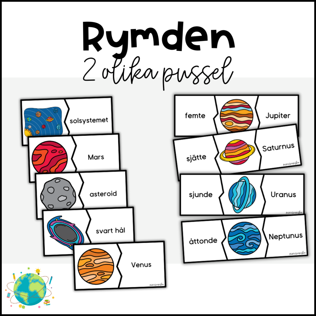 Rymden – 2 pussel