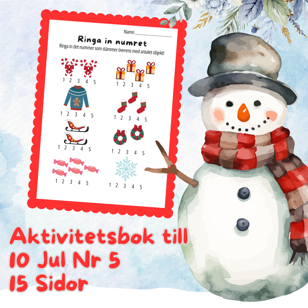 Aktivitetsbok till 10 Jul Nr 5 – 15 Sidor