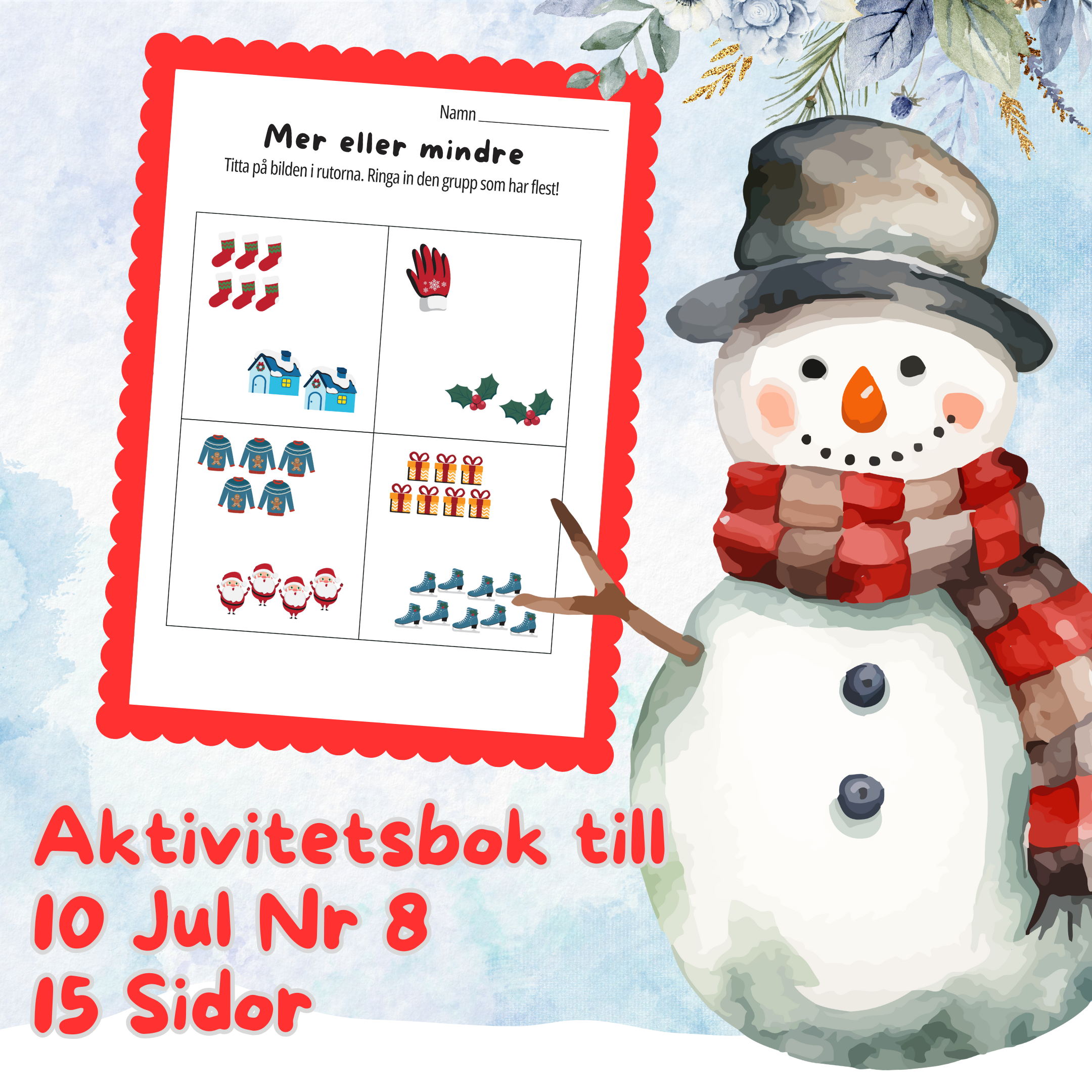 Aktivitetsbok till 10 Jul Nr 8 – 15 Sidor