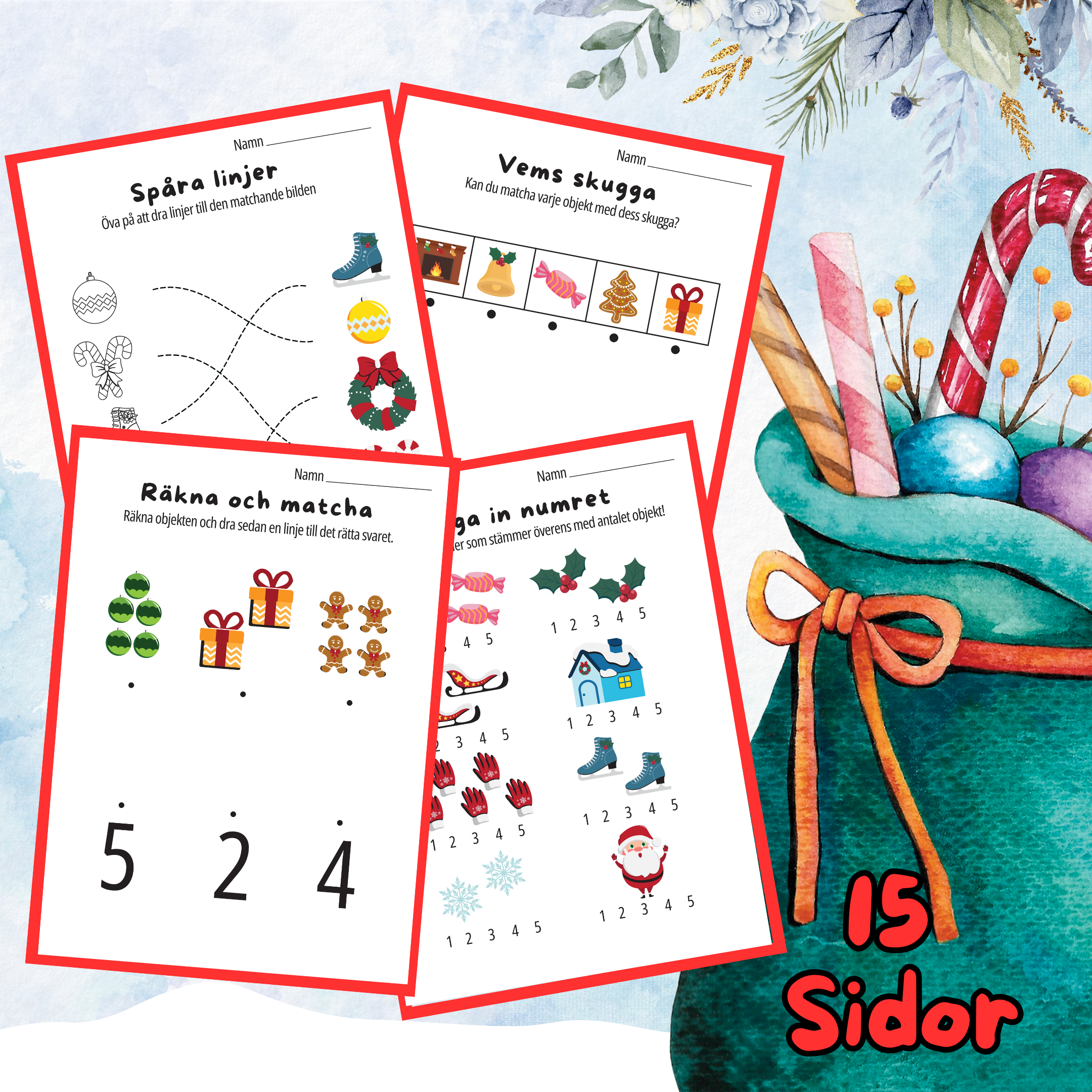 Aktivitetsbok till 10 Jul Nr 8 – 15 Sidor