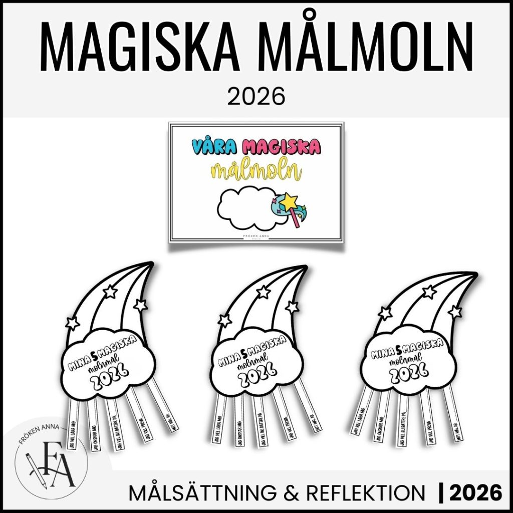 Magiska målmoln (Klassuppgift till första skoldagarna 2026