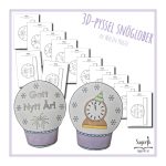 3D-pyssel Snöglober nyårsmotiv - bild 1
