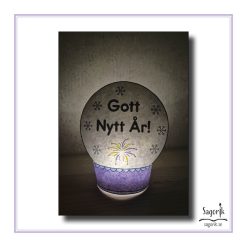 3D-pyssel Snöglober nyårsmotiv