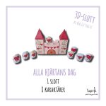 3D-pyssel Alla hjärtans dag-slott - bild 1