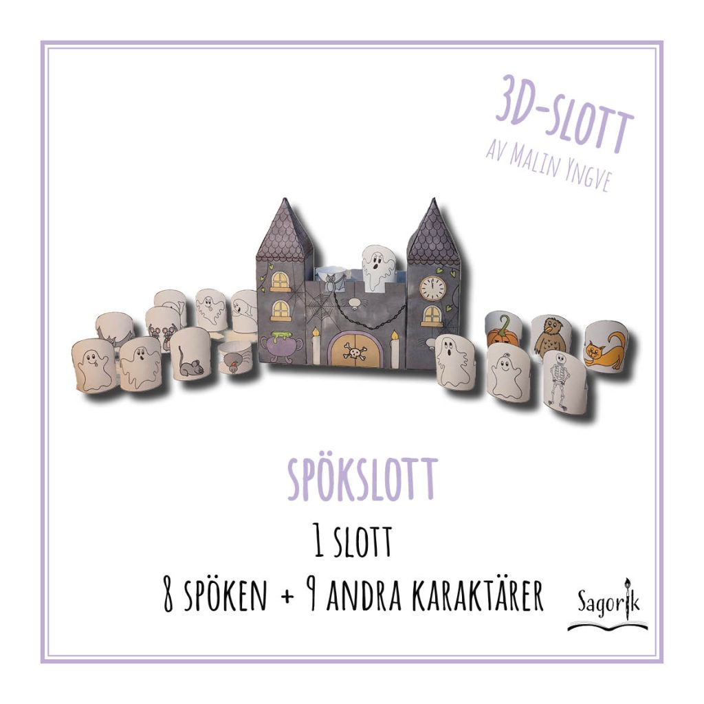 3D-pyssel Spökslott Halloween
