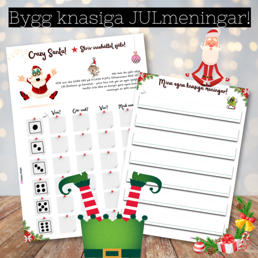Crazy Santa! Bygg knasiga meningar
