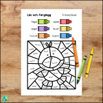 Läs och färglägg – Ord 3 - bild 2