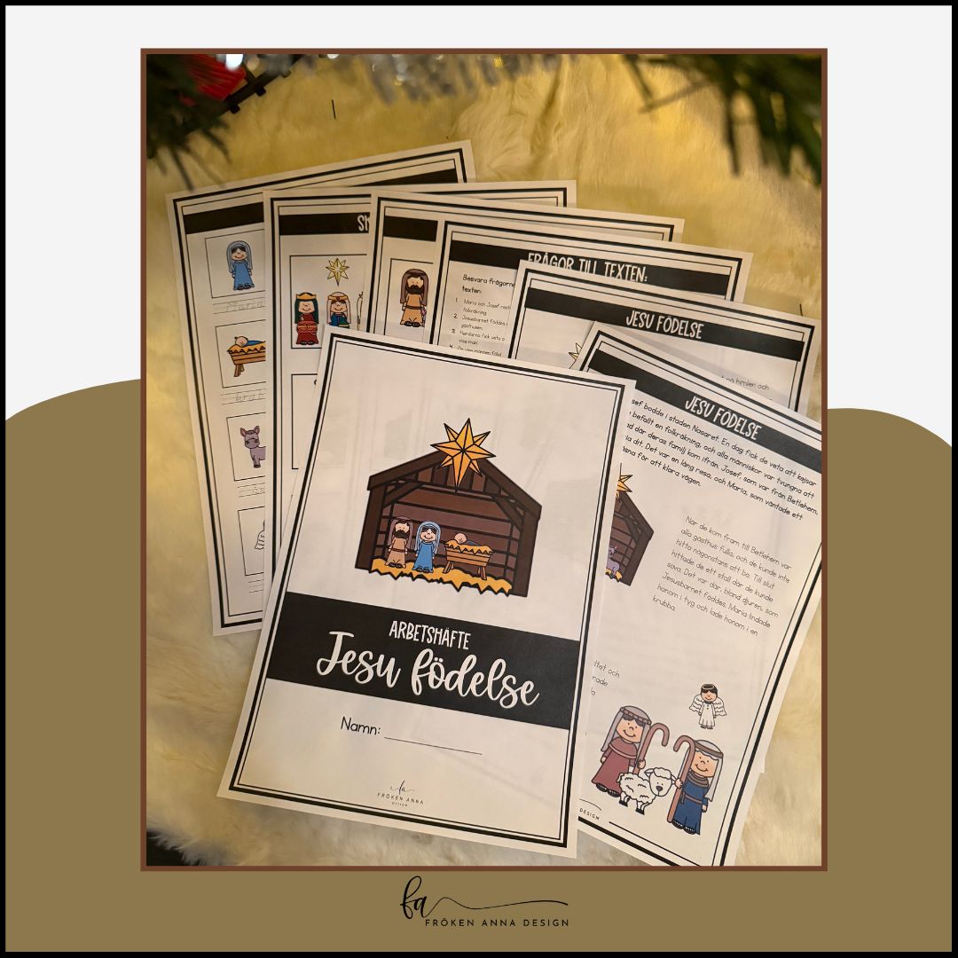 Jesu födelse – Arbetshäfte med läsförståelse