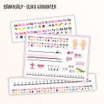 Bänkhjälp i olika varianter + namnskylt - bild 1