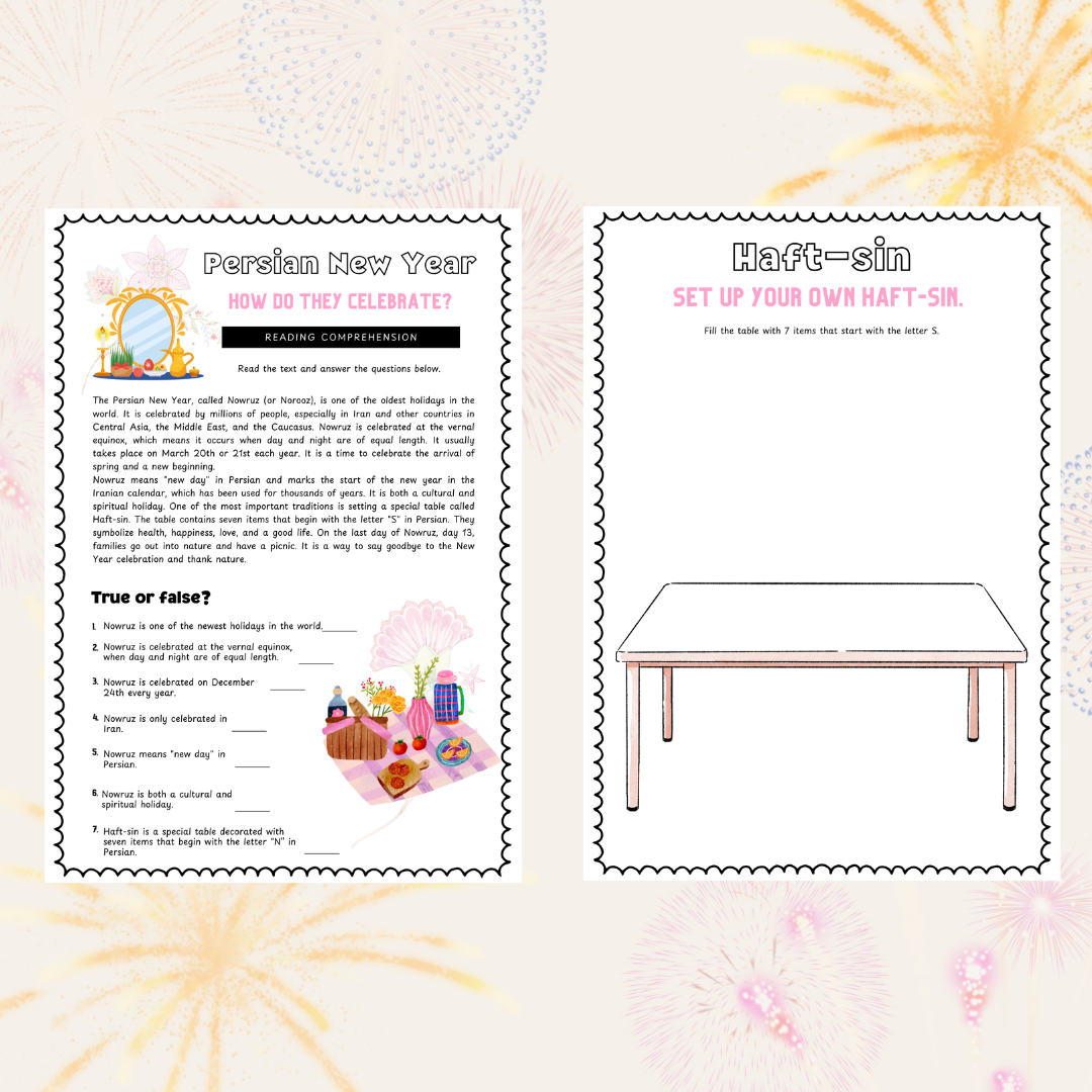 My English New Years Book!