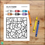 Färglägg efter bokstav – Vinter - bild 3