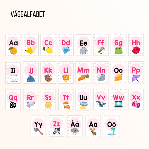Väggalfabet