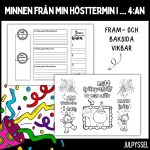 Minnen från min hösttermin i …. 4:an - bild 1