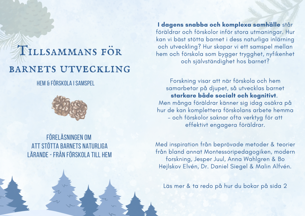 Föreläsning – Tillsammans för barnets utveckling