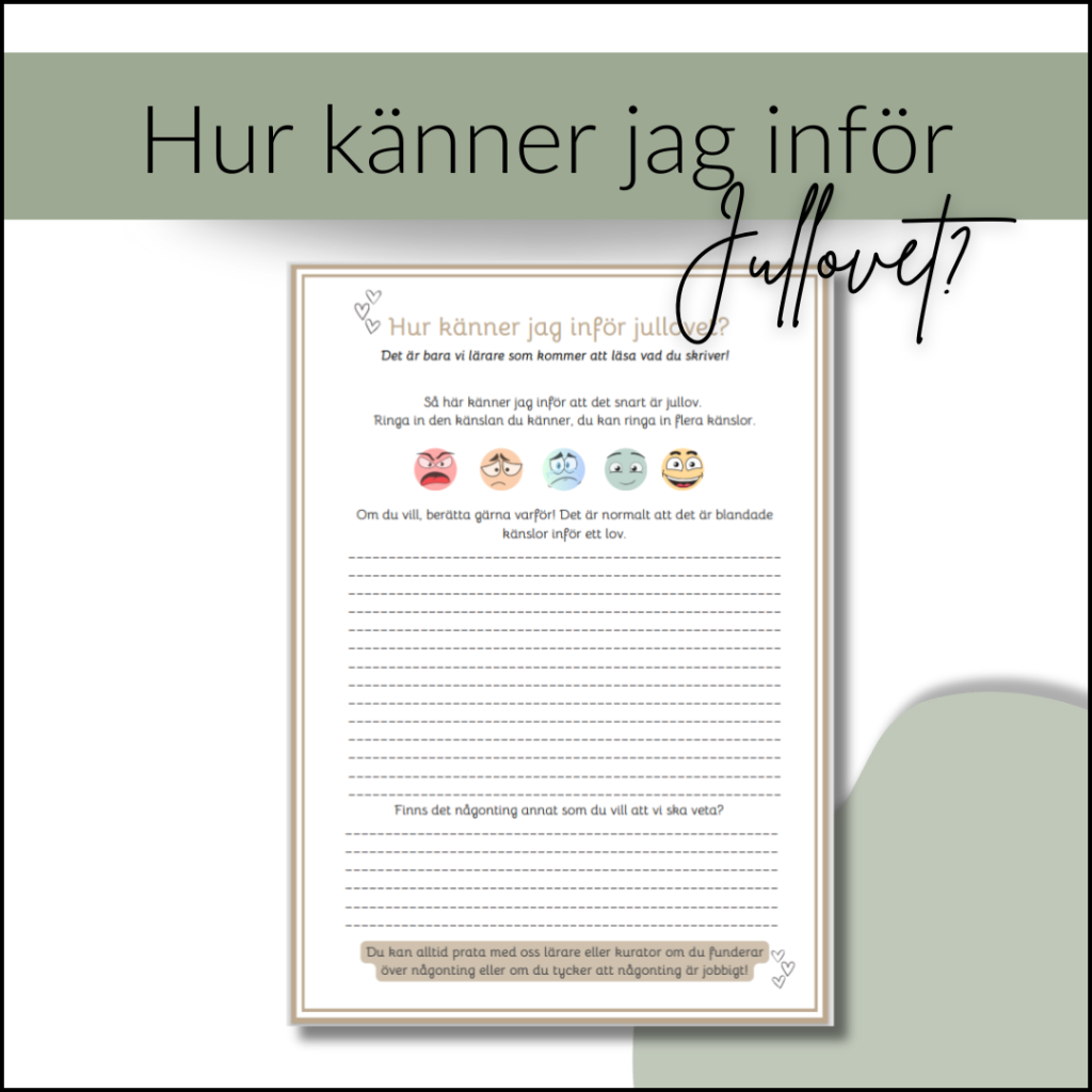 Hur känner jag inför jullovet?