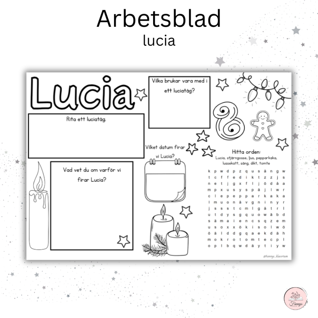 Arbetsblad om lucia
