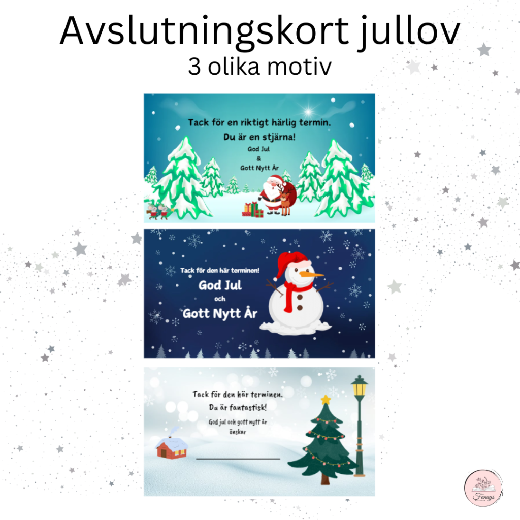 Julavslutningskort