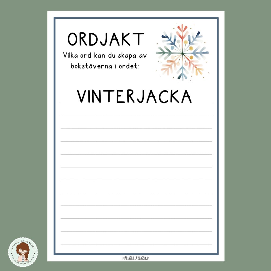 Ordjakt – Vinterord