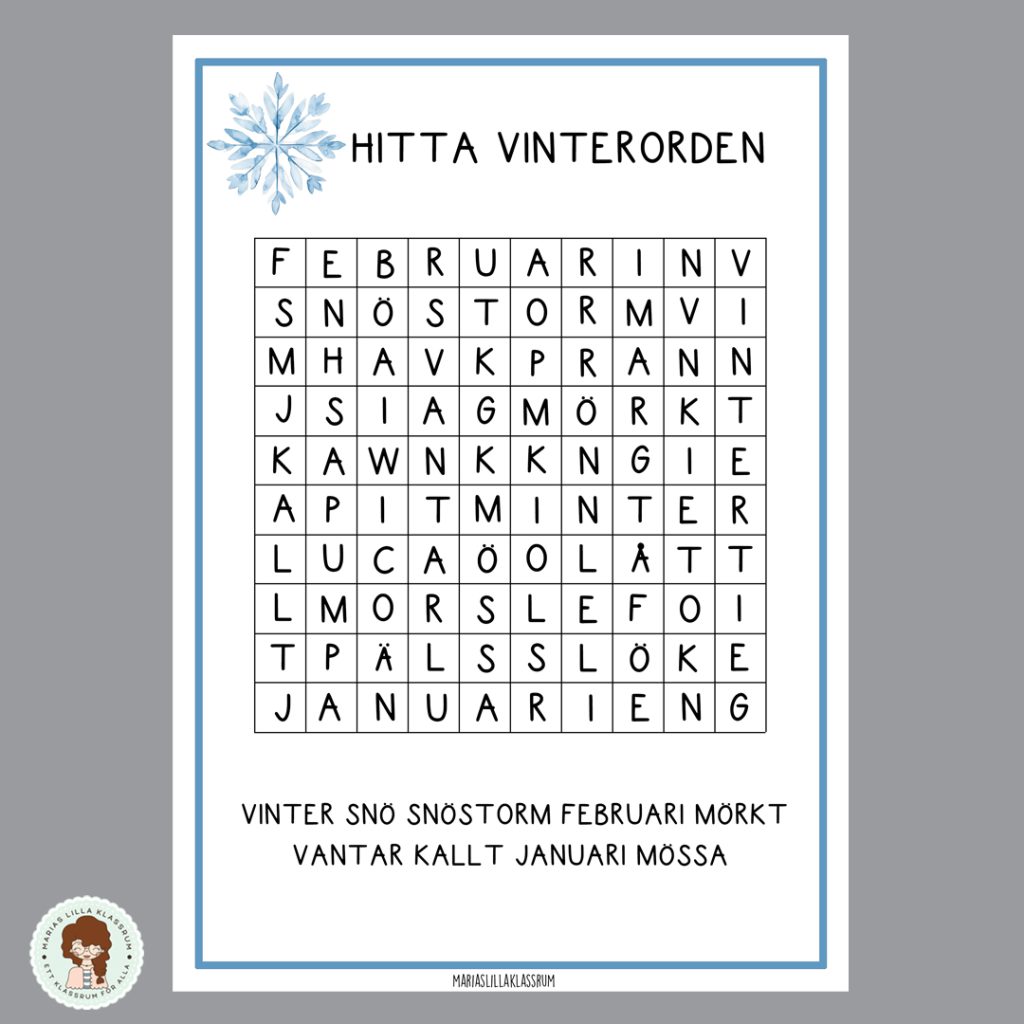 Ordgömma tema vinter