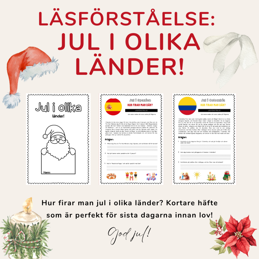 Läsförståelse: Jul i andra länder