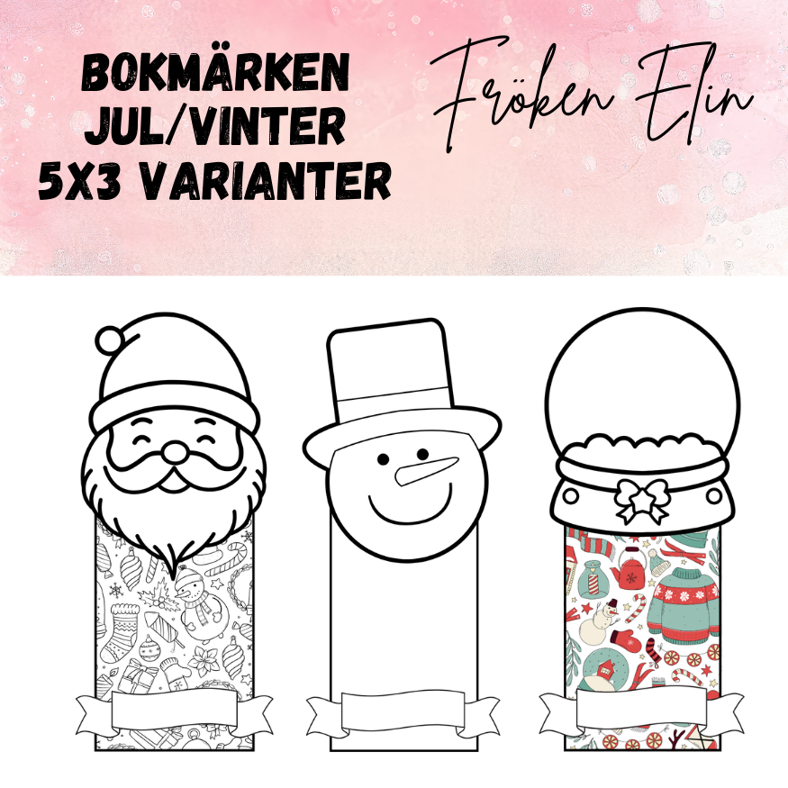 Bokmärken Jul / Vinter