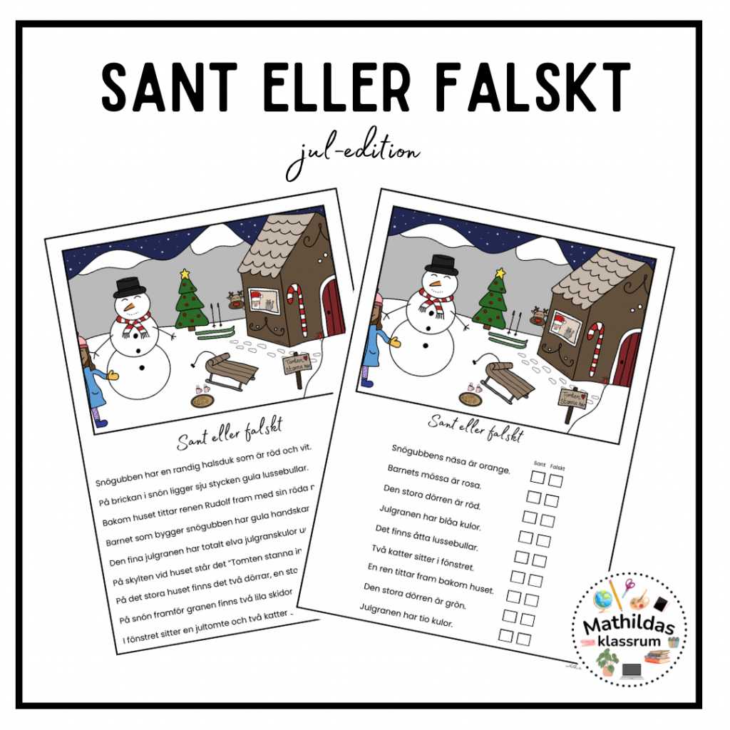 Sant eller falskt jul-edition