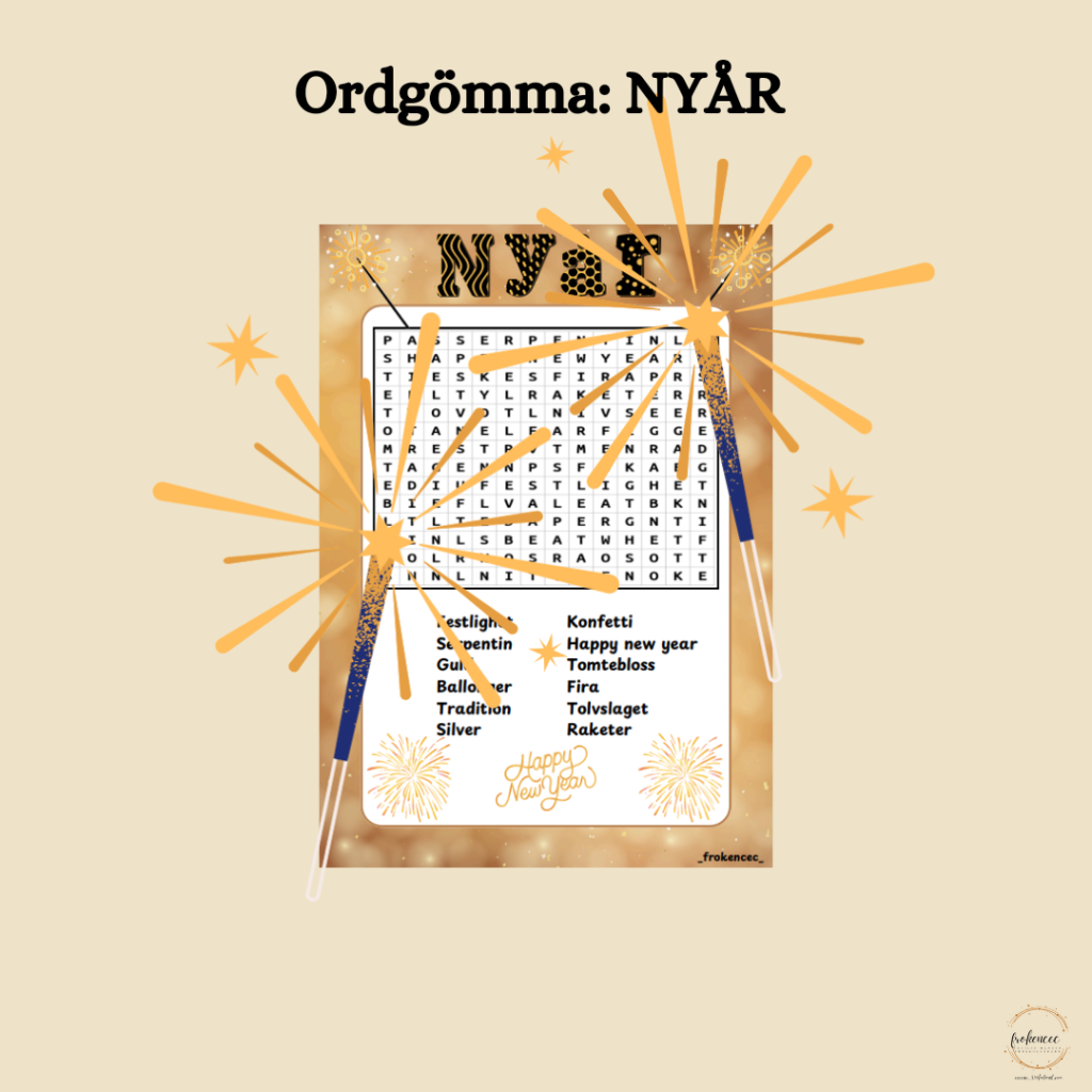 Ordgömma: NYÅR