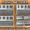 Piano melodier - Öva tonernas plats på pianot med kända melodier