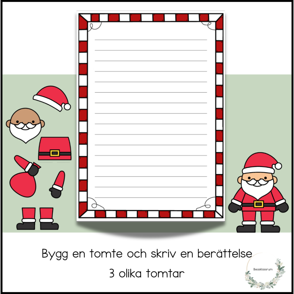 Bygg en tomte och skriv julberättelse