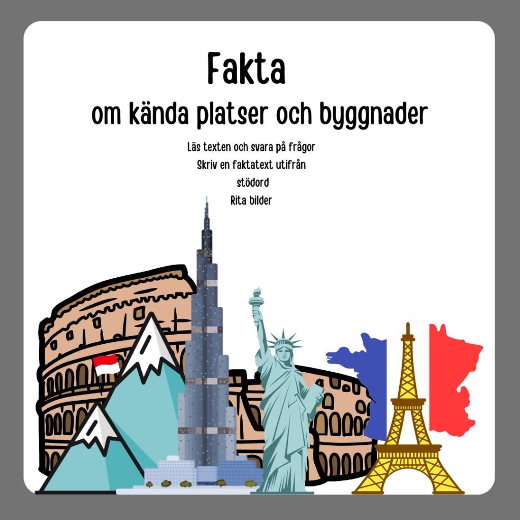 Fakta om kända platser och byggnader
