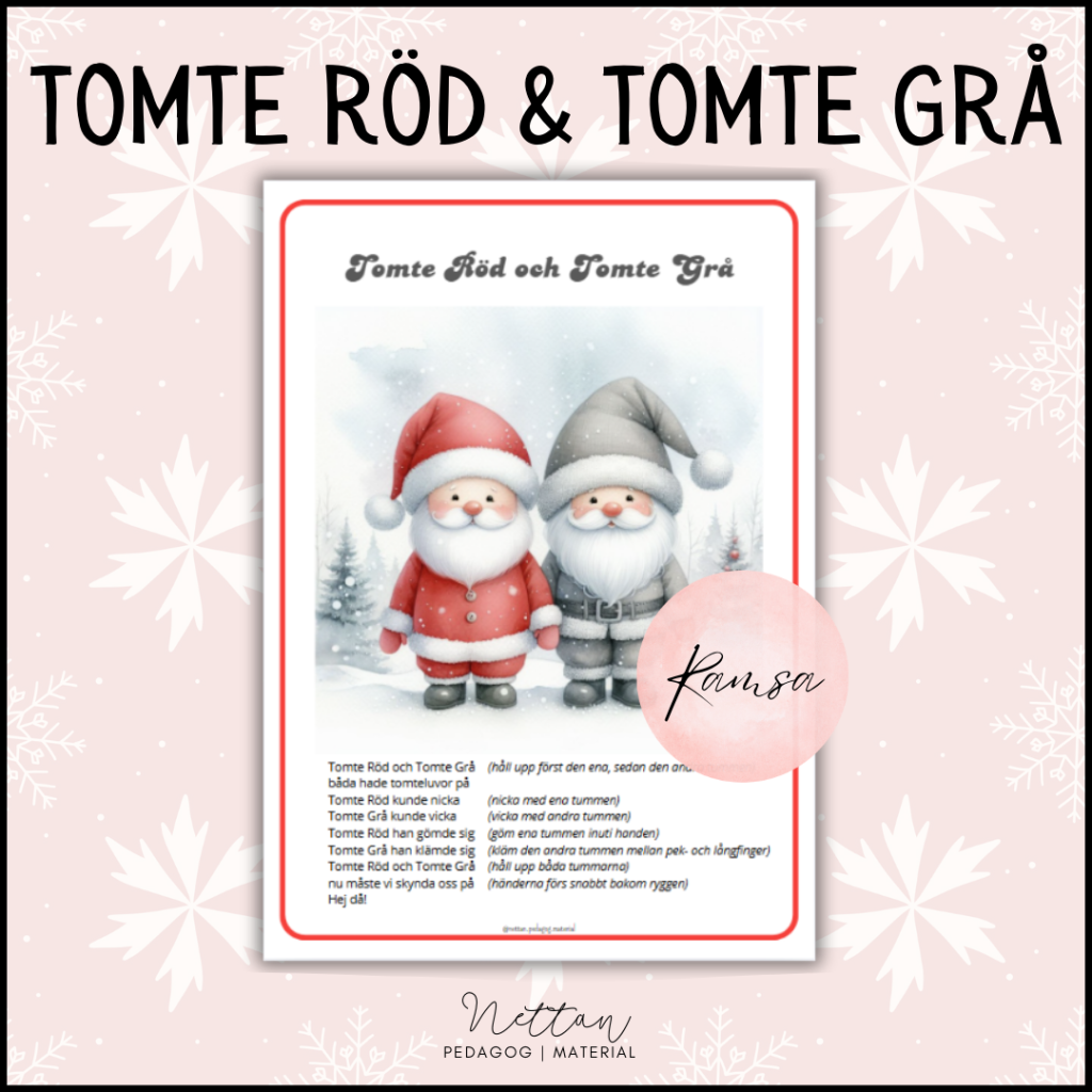 Ramsa Tomte Röd och Tomte Grå