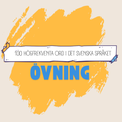 Högfrekventa ord - övning