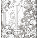 En vintrig målarbok 241 sidor - bild 14