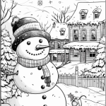 En vintrig målarbok 241 sidor - bild 21