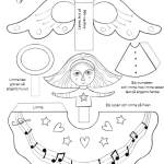 Julpyssel pappersänglar 3st - bild 3