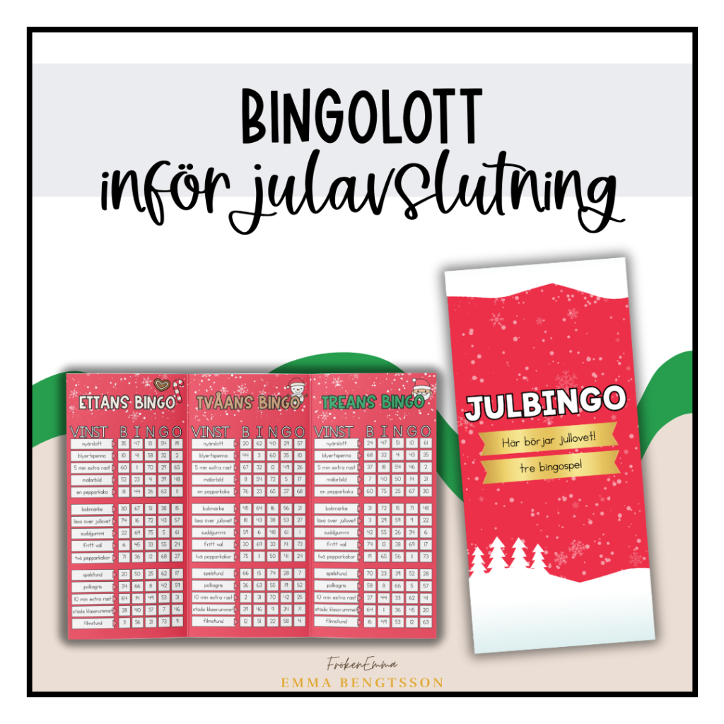 Bingolott: inför julavslutning