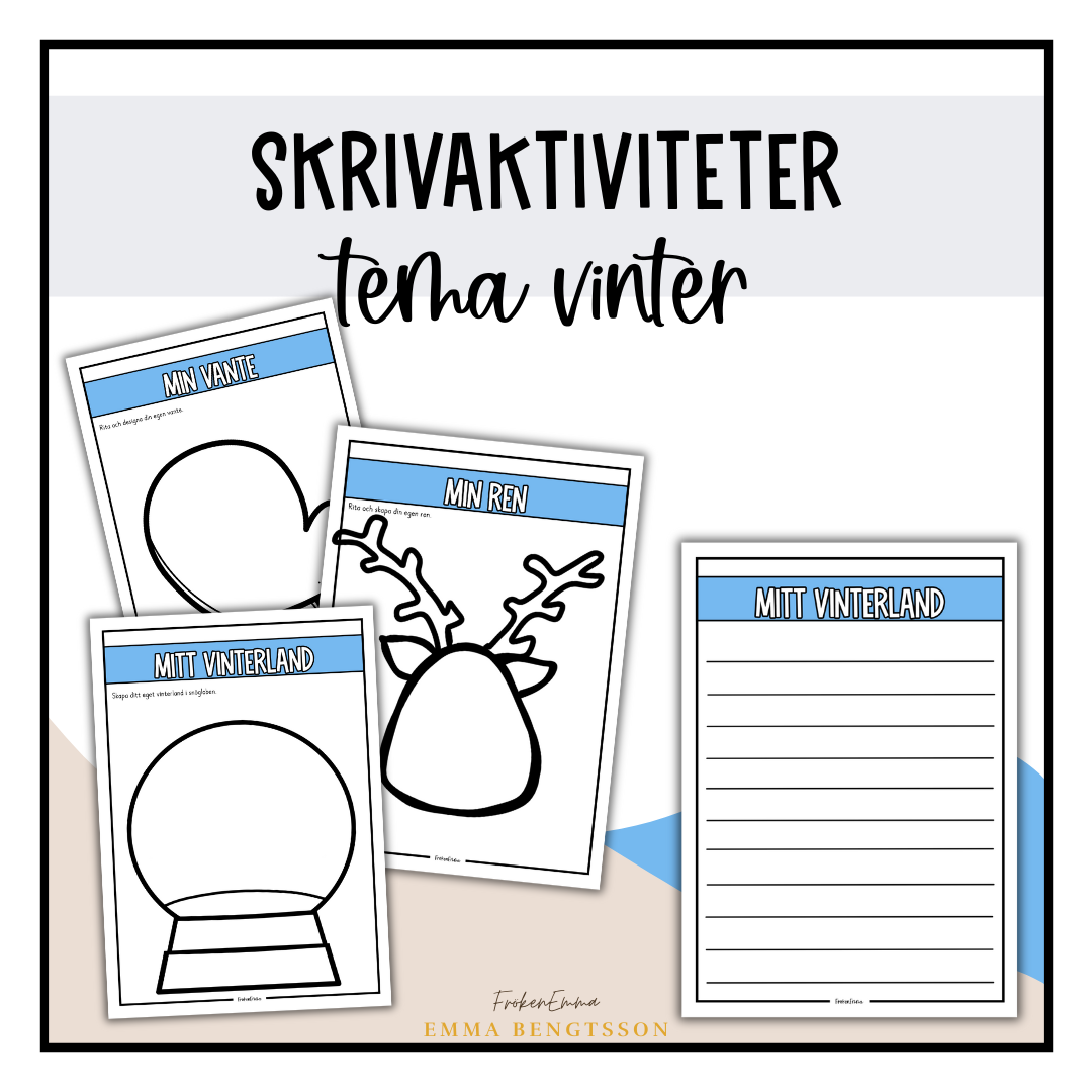 Skrivaktiviteter: tema vinter