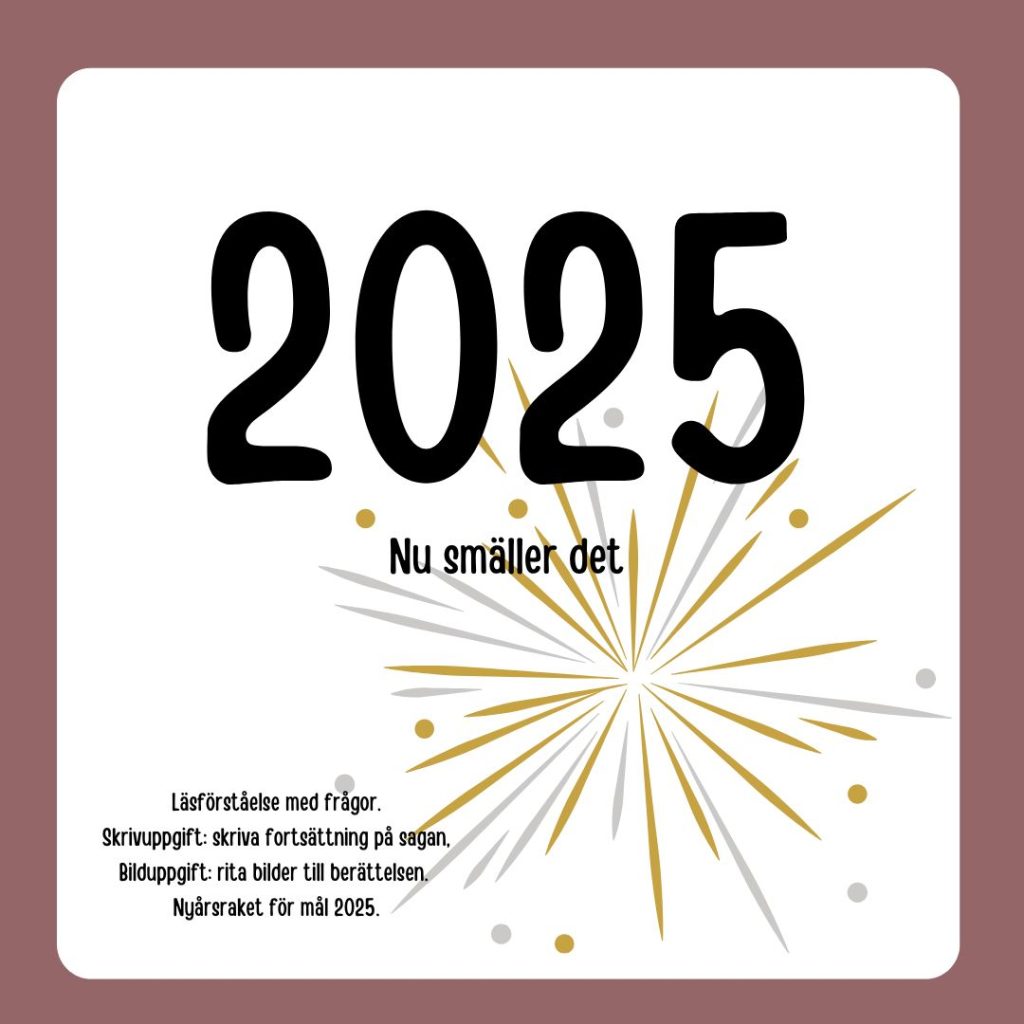 Nyårsraket 2025 (läsförståelse och mål för 2025)