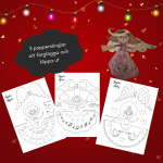 Julpyssel pappersänglar 3st - bild 1