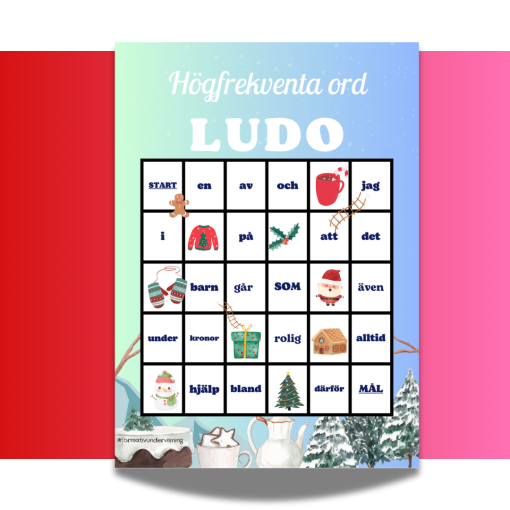 Högfrekventa ord bingo och Ludo