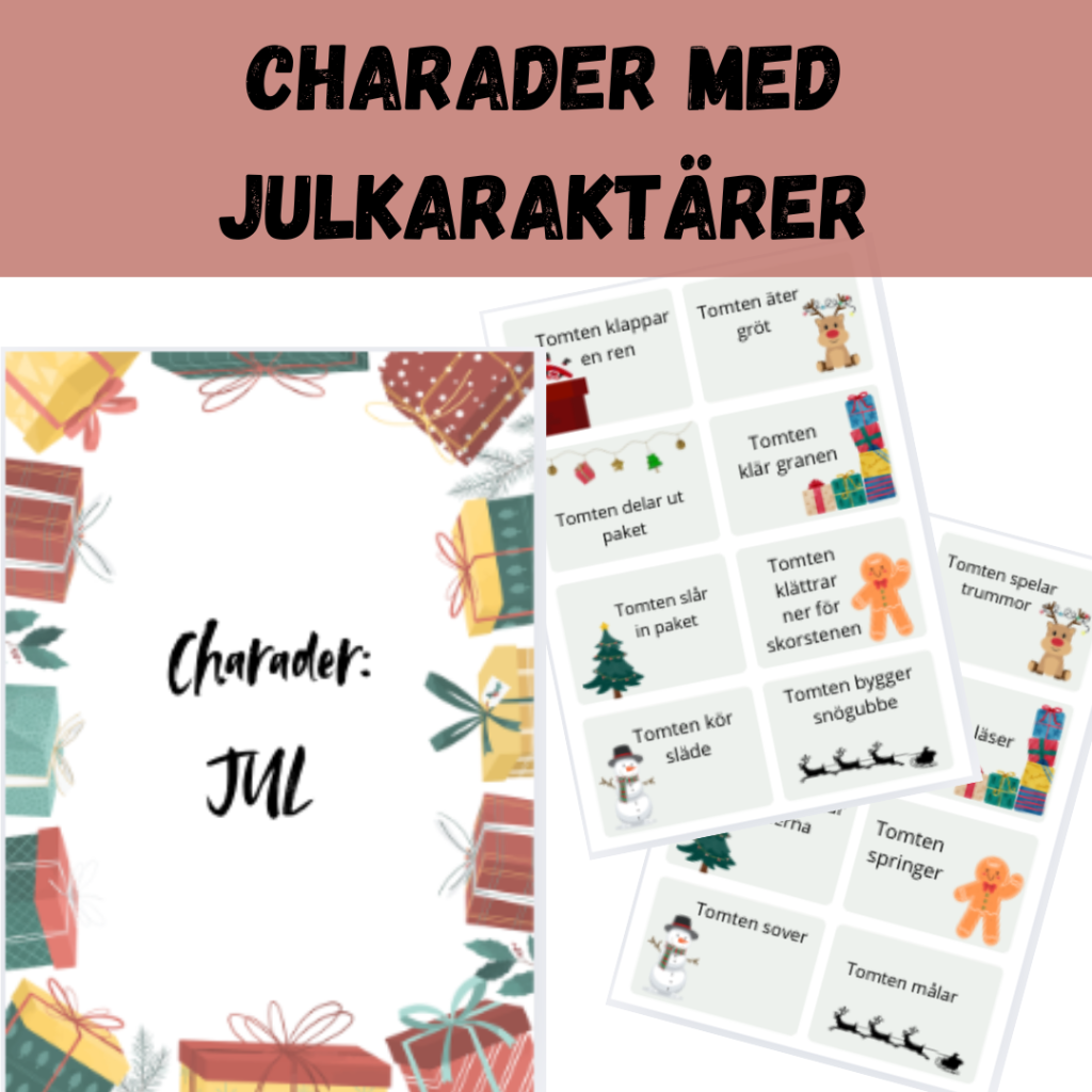 Charader med julkaraktärer