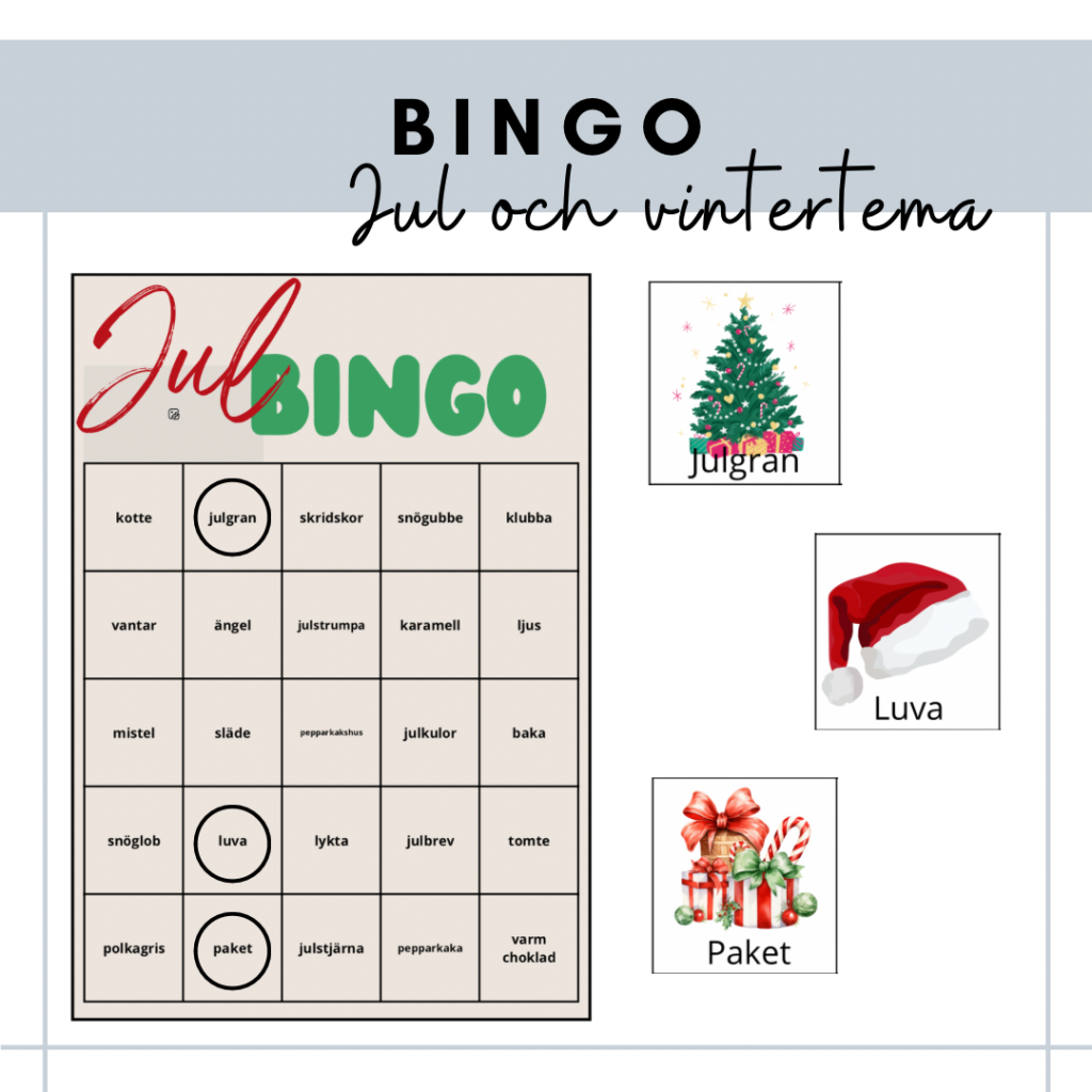 Bingo med julbilder