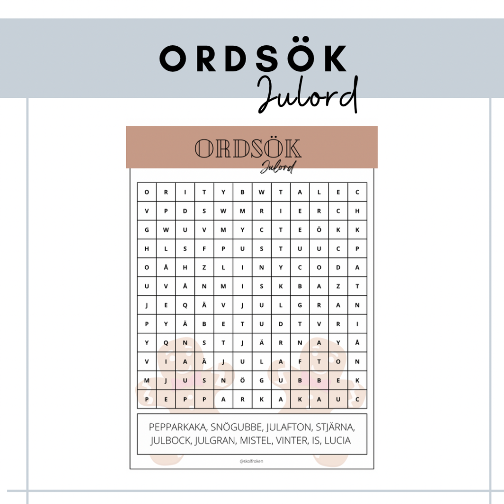 Ordsök – jul