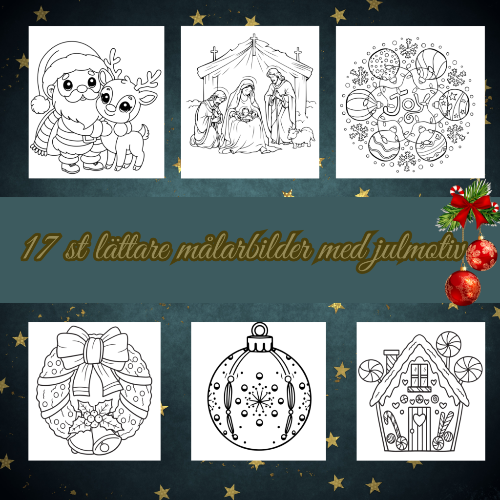 Lättare målarbilder jul
