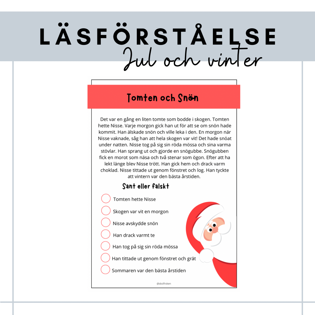 Läsförståelse - jul