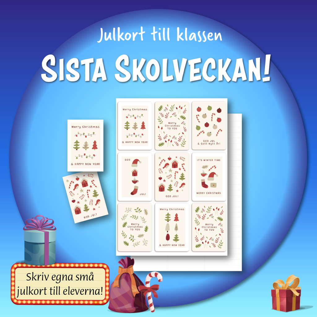 Julkort till klassen!