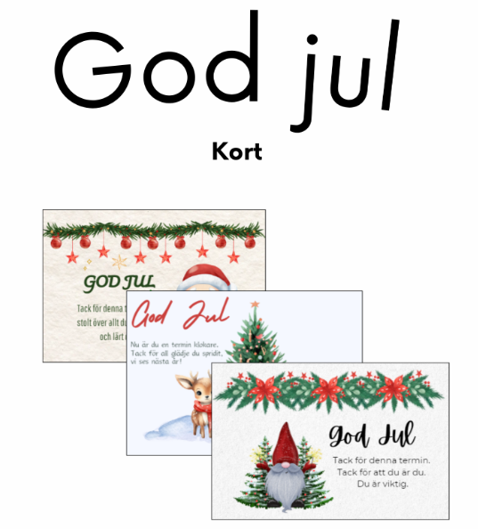 God Jul - Kort