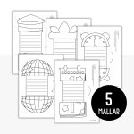 Nyårspyssel – skrivmallar - bild 3