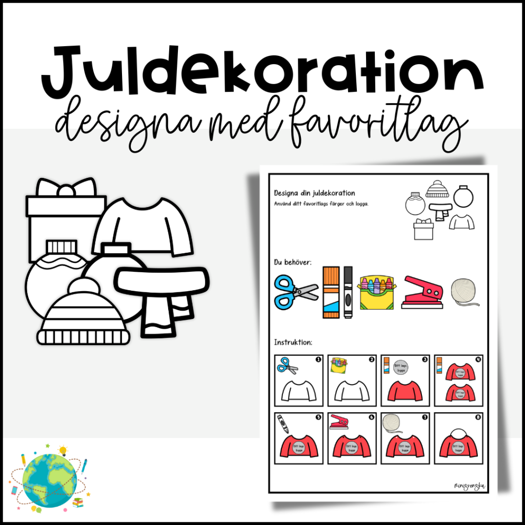 Designa juldekoration – Favoritlag
